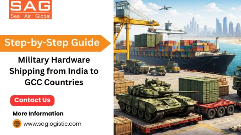 Military Hardware Shipping from India to GCC Countries