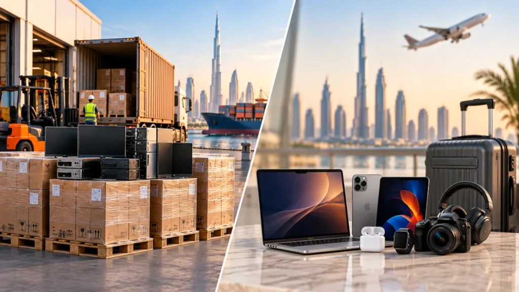 Commercial vs Personal Electronics Shipping in Dubai