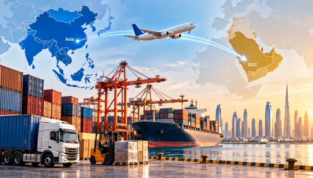 What rules apply to technology shipped from Asia to the GCC?